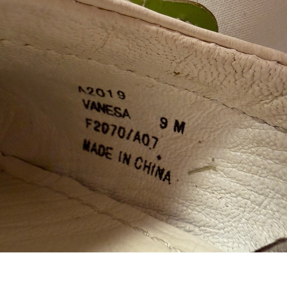 Coach Vanesa White Leather Floral Applique Ballet Flats Shoes Womens 9 M F2070 - Picture 5 of 6
